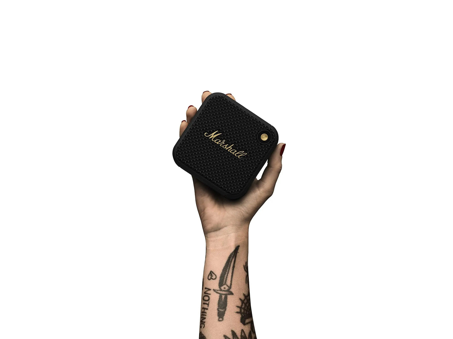 Certified Refurbished - Marshall - Willen BT Portable Speaker - Black & Brass