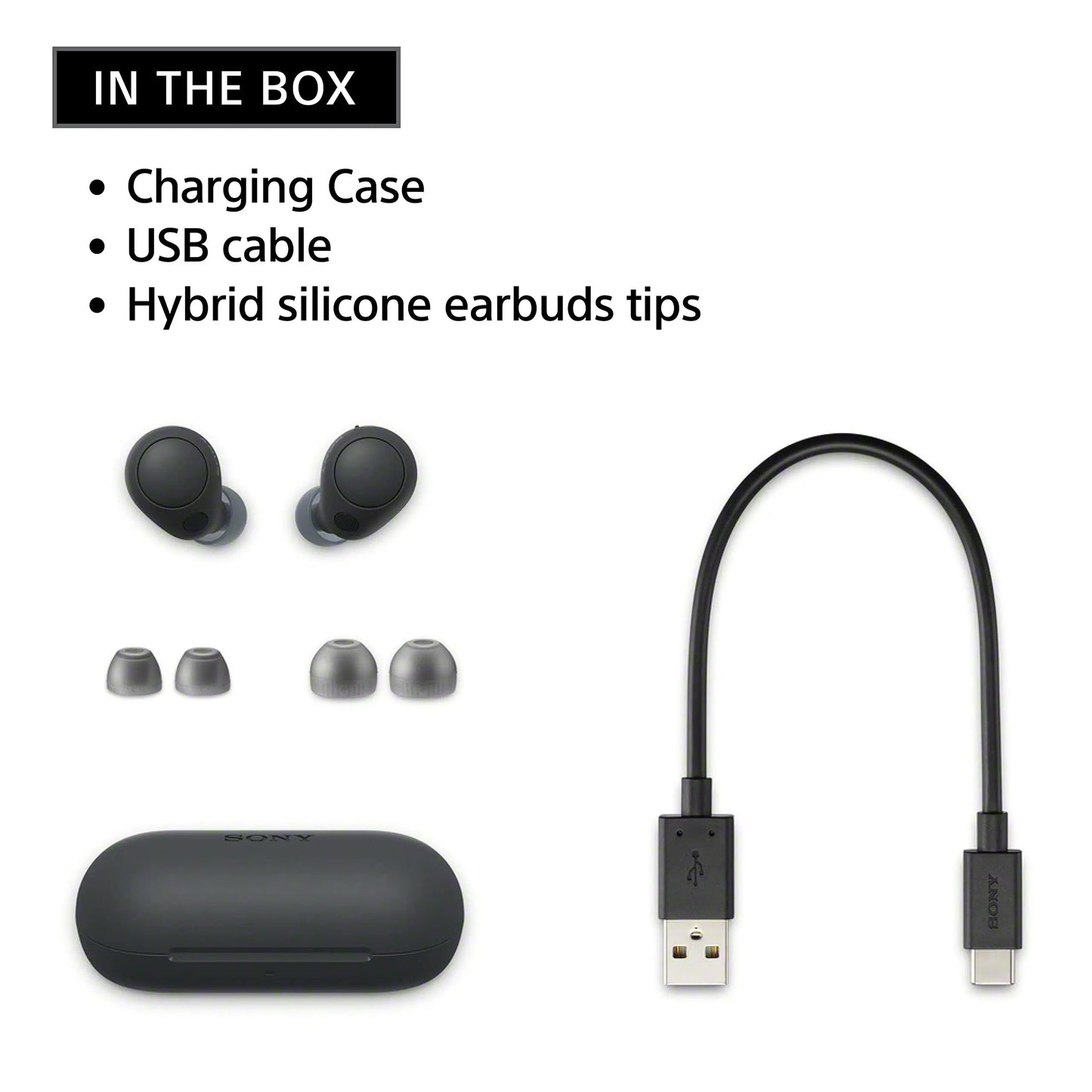 Certified Refurbished - Sony WF-C700N Truly Wireless Noise Canceling In-Ear Bluetooth Earbud Headphones - Black
